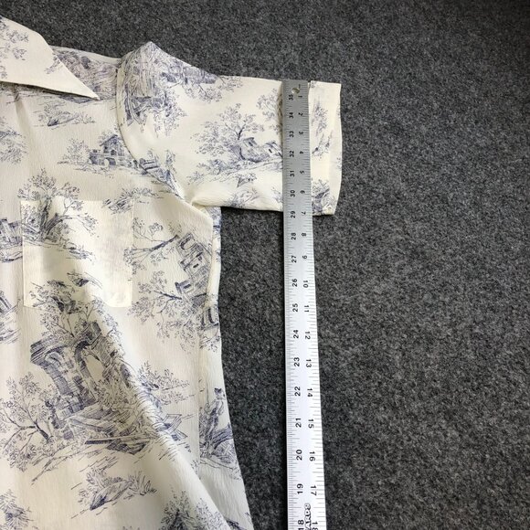 McGregor Hawaiian Camp Shirt Mens Medium USA Made Italian Countryside 50s 60s - Picture 7 of 12